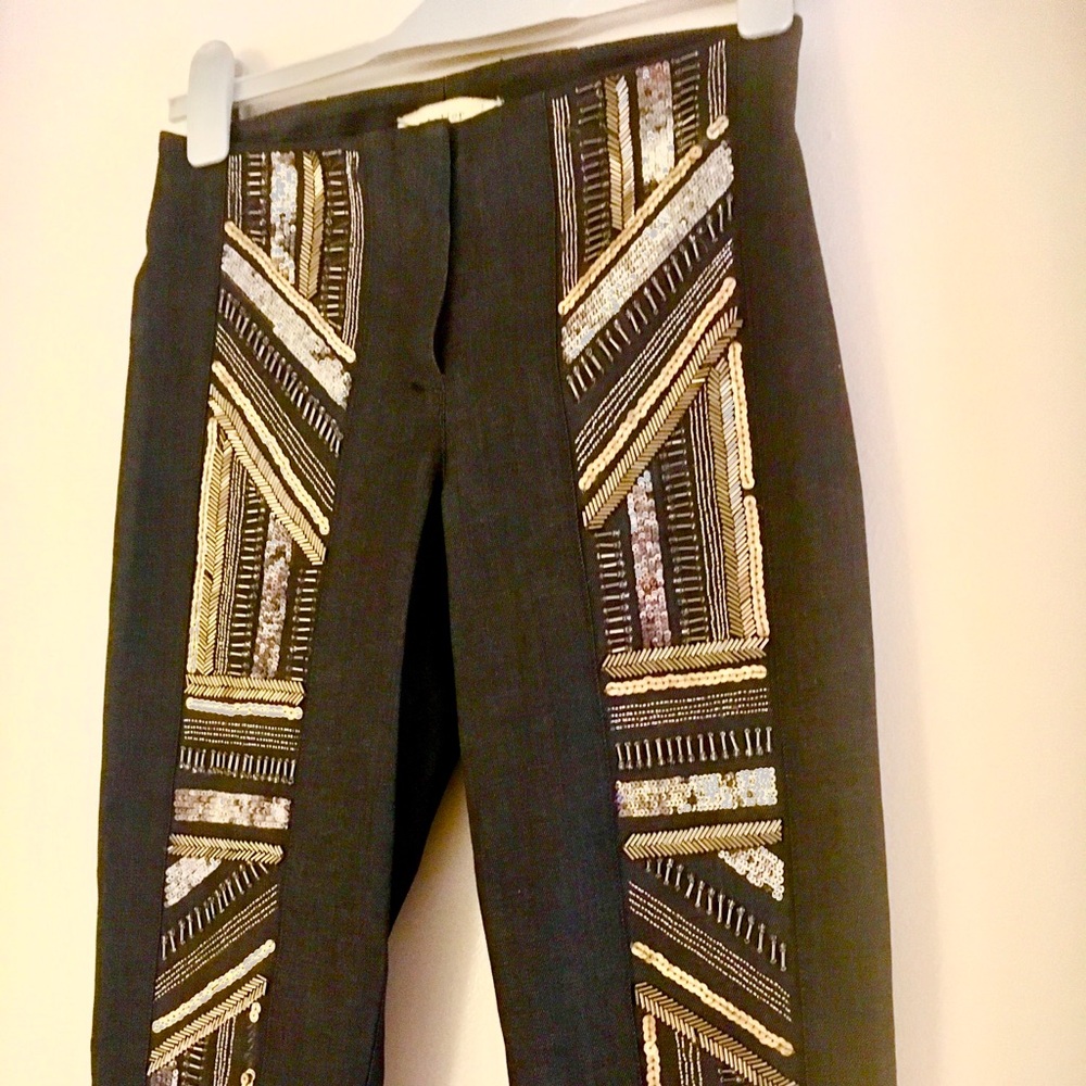 Nicole Miller Artelier skinny jean Sequin & bead 0